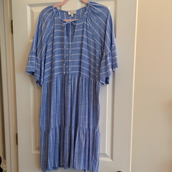 Robbie Bee Light Blue Striped Garment - Picture 1 of 7